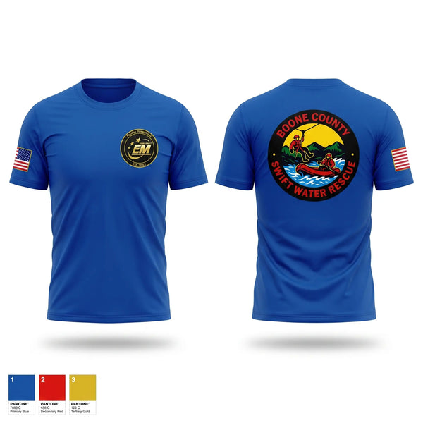 Short Sleeve Performance Shirt, Boone County Swift Water Rescue, Fire Department, Teamtime, Team time, sublimation, custom sports apparel, team uniforms, spirit wear, spiritwear, sports uniforms, custom shirts, team store, custom team store, fundraiser sports, apparel fundraiser