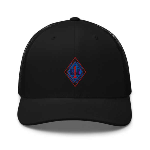 1st Combat Engineer Battalion 65310985 Retro Trucker Hat | Yupoong 6606