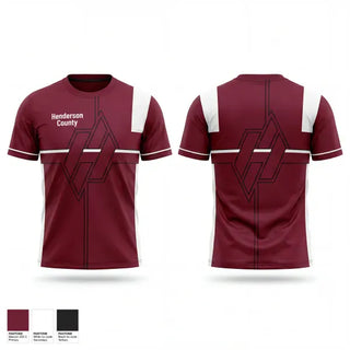 Soft Poly Tee Cotton Like Feel, Henderson County, Baseball, Teamtime, Team time, sublimation, custom sports apparel, team uniforms, spirit wear, spiritwear, sports uniforms, custom shirts, team store, custom team store, fundraiser sports, apparel fundraiser