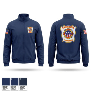 Windbreaker, Church Hill Fire Department, Fire Department, Teamtime, Team time, sublimation, custom sports apparel, team uniforms, spirit wear, spiritwear, sports uniforms, custom shirts, team store, custom team store, fundraiser sports, apparel fundraiser
