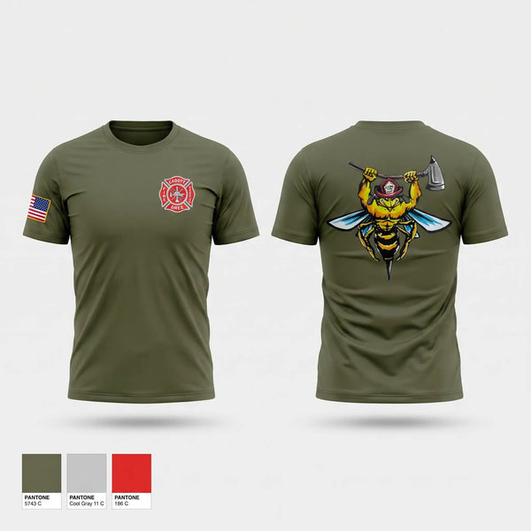 Short Sleeve Performance Shirt, Cadott Area Fire & Rescue, Fire Department, Teamtime, Team time, sublimation, custom sports apparel, team uniforms, spirit wear, spiritwear, sports uniforms, custom shirts, team store, custom team store, fundraiser sports, apparel fundraiser
