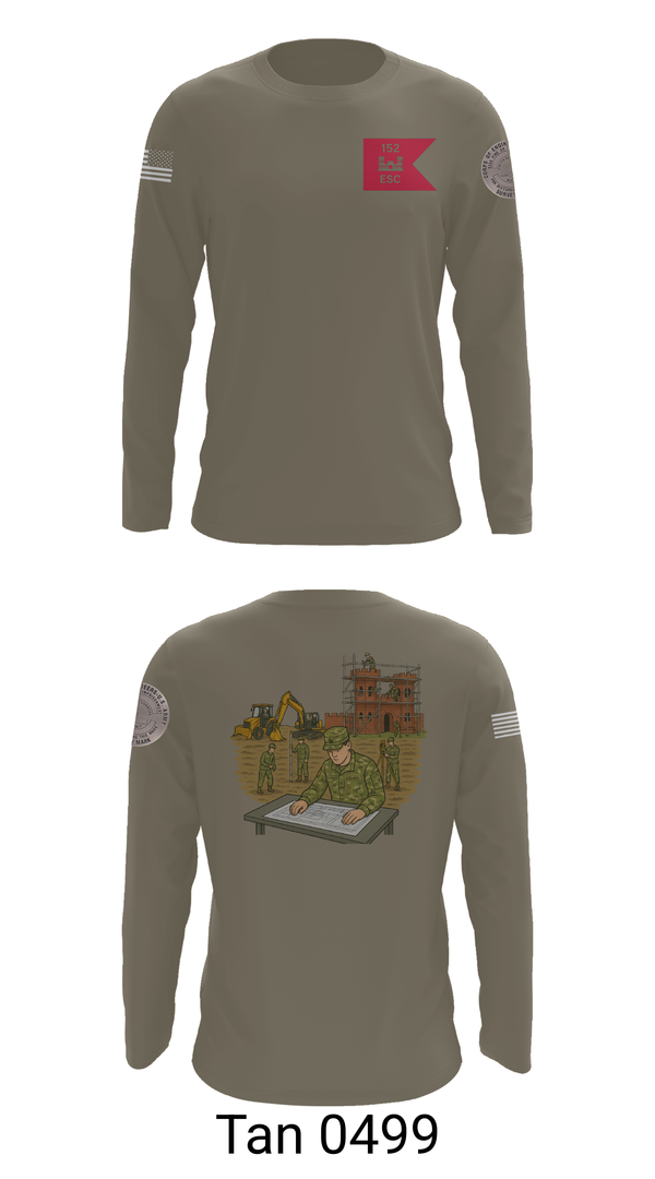 Long Sleeve Performance Shirt, 152, Army, Teamtime, Team time, sublimation, custom sports apparel, team uniforms, spirit wear, spiritwear, sports uniforms, custom shirts, team store, custom team store, fundraiser sports, apparel fundraiser