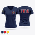 Bangor fire 12314557 Women's Short Sleeve V-neck Shirt - 1