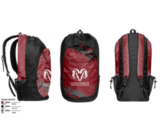 Gear Bag, Robert Anderson Rams, Men's Basketball, Teamtime, Team time, sublimation, custom sports apparel, team uniforms, spirit wear, spiritwear, sports uniforms, custom shirts, team store, custom team store, fundraiser sports, apparel fundraiser