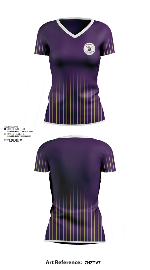 Womens Short Sleeve Vneck Shirt, Bainbridge Bearcats Golf, Golf, Teamtime, Team time, sublimation, custom sports apparel, team uniforms, spirit wear, spiritwear, sports uniforms, custom shirts, team store, custom team store, fundraiser sports, apparel fundraiser