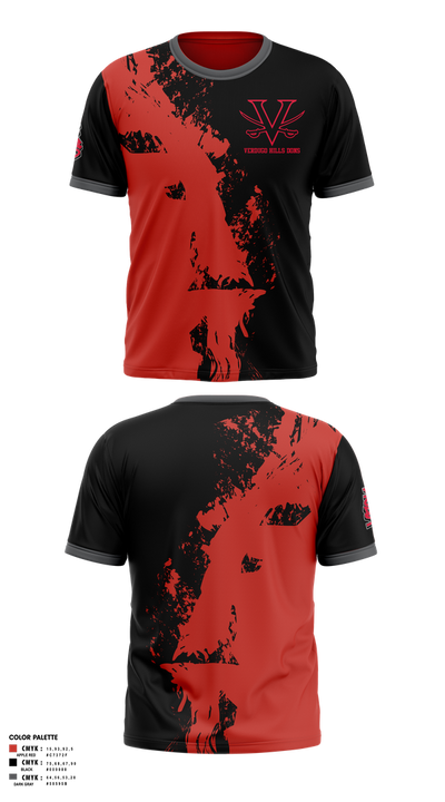 Verdugo hills dons 15069138 Short Sleeve Performance Shirt - 1