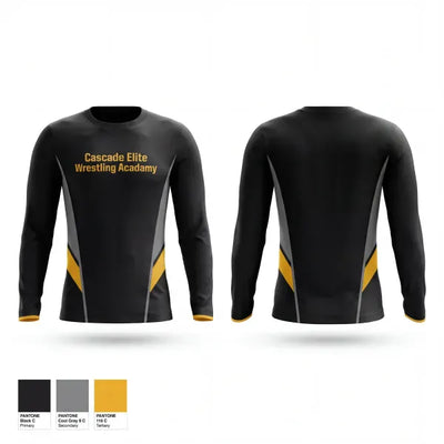 Cascade Elite Wrestling Acadamy 13185292 Long Sleeve Performance Shirt 1 (1)