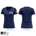 Hickory Hills Illinois Police Women's Short Sleeve V-neck Shirt - 1