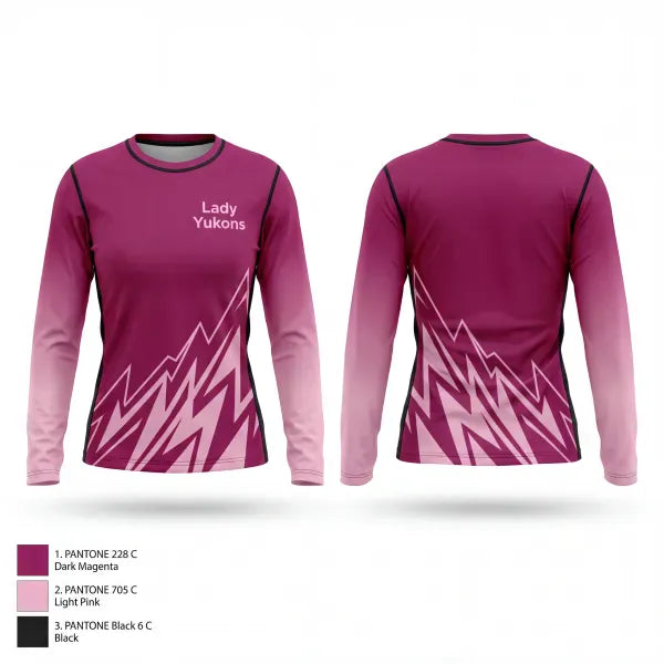 Long Sleeve Performance Shirt, Lady Yukons, Women's Basketball, Teamtime, Team time, sublimation, custom sports apparel, team uniforms, spirit wear, spiritwear, sports uniforms, custom shirts, team store, custom team store, fundraiser sports, apparel fundraiser