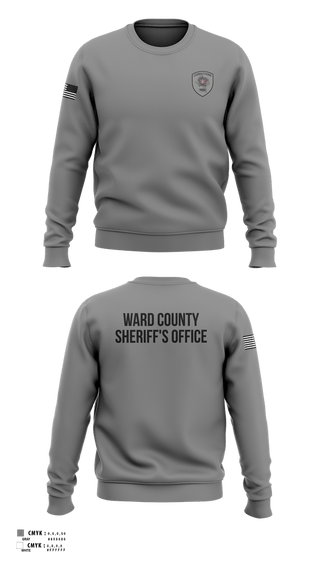 Crew Neck Sweatshirt, Ward County Sheriff's Office, Police, Teamtime, Team time, sublimation, custom sports apparel, team uniforms, spirit wear, spiritwear, sports uniforms, custom shirts, team store, custom team store, fundraiser sports, apparel fundraiser