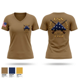 Womens Short Sleeve Vneck Shirt, FHD, Navy, Teamtime, Team time, sublimation, custom sports apparel, team uniforms, spirit wear, spiritwear, sports uniforms, custom shirts, team store, custom team store, fundraiser sports, apparel fundraiser