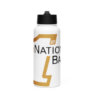 Tigers 92576308 Stainless Steel Water Bottle with a Straw Lid
