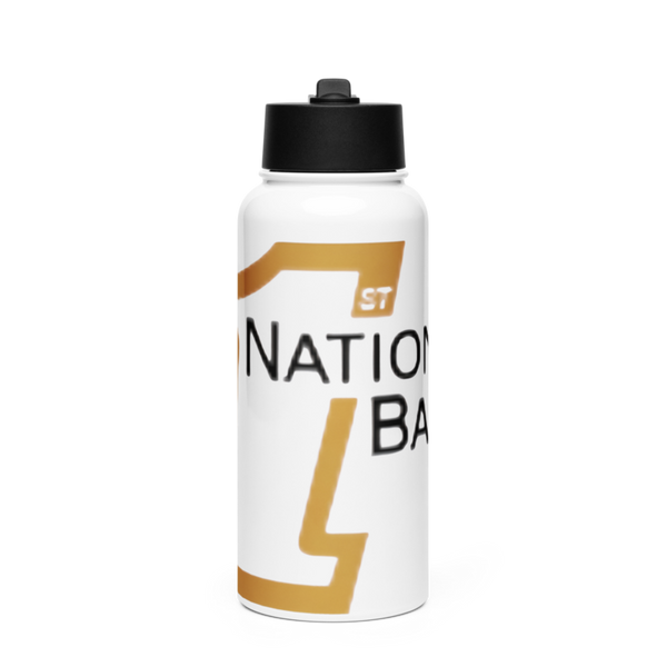 Tigers 92576308 Stainless Steel Water Bottle with a Straw Lid