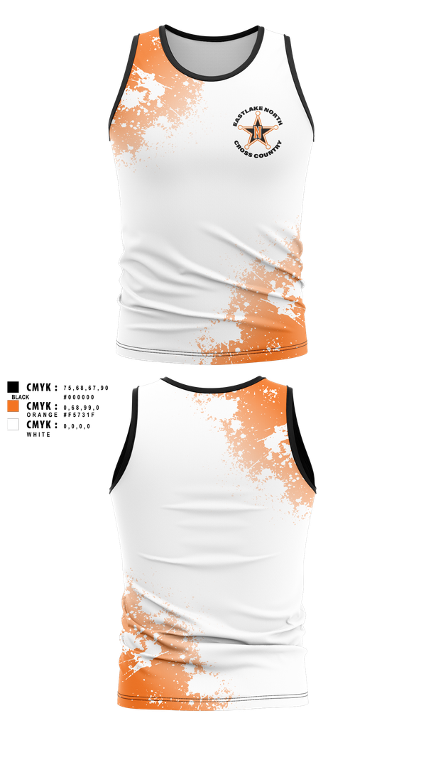 Tank Top, Eastlake North Cross County, Cross Country, Teamtime, Team time, sublimation, custom sports apparel, team uniforms, spirit wear, spiritwear, sports uniforms, custom shirts, team store, custom team store, fundraiser sports, apparel fundraiser