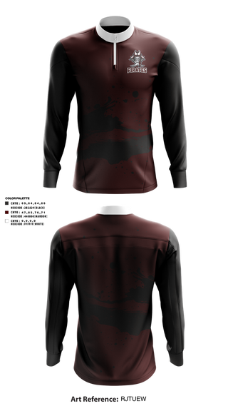 Quarter Zip Jacket, PIRATES, , Teamtime, Team time, sublimation, custom sports apparel, team uniforms, spirit wear, spiritwear, sports uniforms, custom shirts, team store, custom team store, fundraiser sports, apparel fundraiser