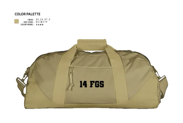 Duffle Bag, 14 FGS, , Teamtime, Team time, sublimation, custom sports apparel, team uniforms, spirit wear, spiritwear, sports uniforms, custom shirts, team store, custom team store, fundraiser sports, apparel fundraiser