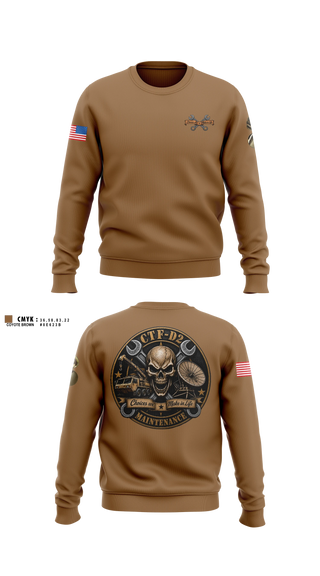Crew Neck Sweatshirt, CTF D-2, Army, Teamtime, Team time, sublimation, custom sports apparel, team uniforms, spirit wear, spiritwear, sports uniforms, custom shirts, team store, custom team store, fundraiser sports, apparel fundraiser