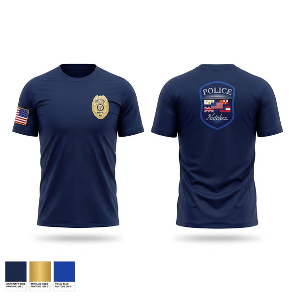 Short Sleeve Performance Shirt, Natchez Police Department, Police, Teamtime, Team time, sublimation, custom sports apparel, team uniforms, spirit wear, spiritwear, sports uniforms, custom shirts, team store, custom team store, fundraiser sports, apparel fundraiser
