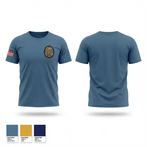 Old School Cotton Feel Shirt, Criminal Investigations Section, Police, Teamtime, Team time, sublimation, custom sports apparel, team uniforms, spirit wear, spiritwear, sports uniforms, custom shirts, team store, custom team store, fundraiser sports, apparel fundraiser