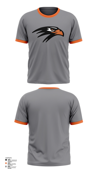 Short Sleeve Performance Shirt, Bloomer Blackhawk'sTrack & Field, Track & Field, Teamtime, Team time, sublimation, custom sports apparel, team uniforms, spirit wear, spiritwear, sports uniforms, custom shirts, team store, custom team store, fundraiser sports, apparel fundraiser