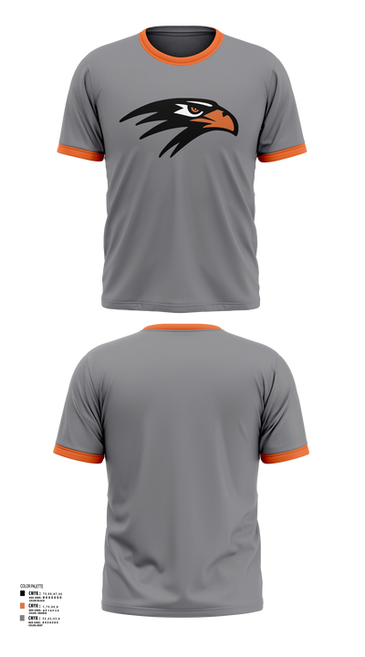 Bloomer Blackhawk'sTrack & Field Short Sleeve Performance Shirt - 3