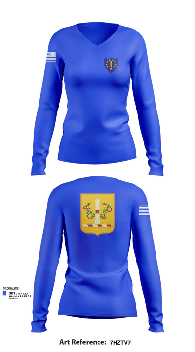 54th Troop Command 16732295 Women's Long Sleeve V-neck Shirt - 103