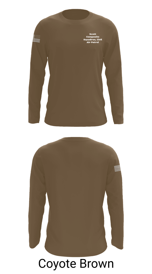 Long Sleeve Performance Shirt, Scott Composite Squadron, Civil Air Patrol, , Teamtime, Team time, sublimation, custom sports apparel, team uniforms, spirit wear, spiritwear, sports uniforms, custom shirts, team store, custom team store, fundraiser sports, apparel fundraiser
