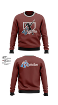 Revolution Delco 14U White 16539656 Crew Neck Sweatshirt - 5