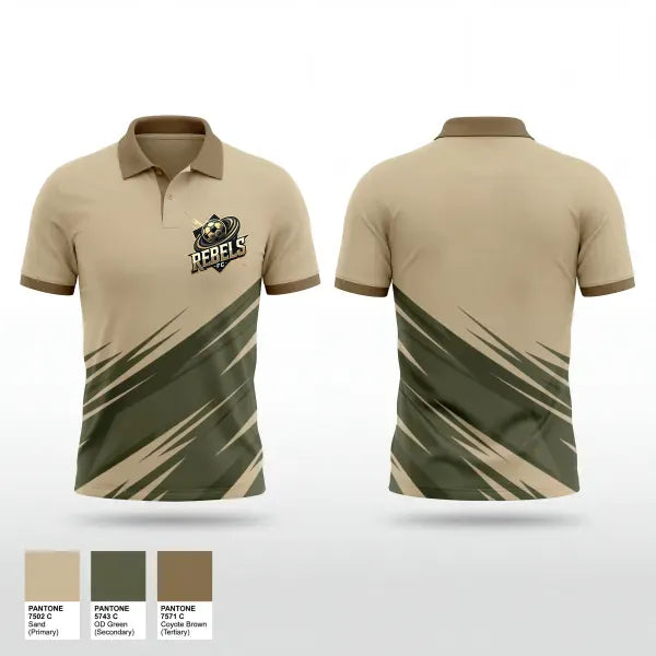 Short Sleeve Performance Polo, Rebels FC, Men's Soccer, Teamtime, Team time, sublimation, custom sports apparel, team uniforms, spirit wear, spiritwear, sports uniforms, custom shirts, team store, custom team store, fundraiser sports, apparel fundraiser