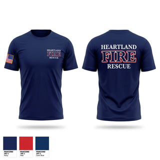 Short Sleeve Performance Shirt, Heartland Fire, Fire Department, Teamtime, Team time, sublimation, custom sports apparel, team uniforms, spirit wear, spiritwear, sports uniforms, custom shirts, team store, custom team store, fundraiser sports, apparel fundraiser