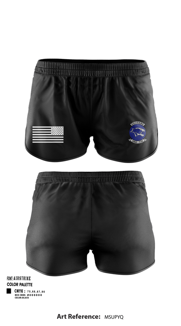 Ranger Panties, VAQ-139 Cougars, Navy, Teamtime, Team time, sublimation, custom sports apparel, team uniforms, spirit wear, spiritwear, sports uniforms, custom shirts, team store, custom team store, fundraiser sports, apparel fundraiser