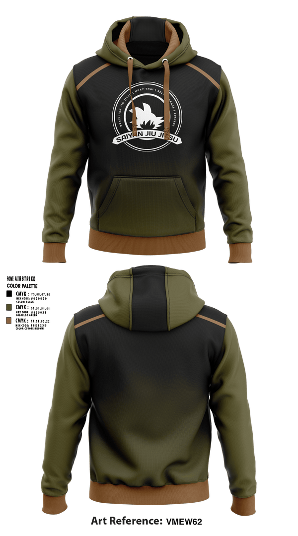 Hoodie, Saiyan Jiu Jitsu, Wrestling, Teamtime, Team time, sublimation, custom sports apparel, team uniforms, spirit wear, spiritwear, sports uniforms, custom shirts, team store, custom team store, fundraiser sports, apparel fundraiser
