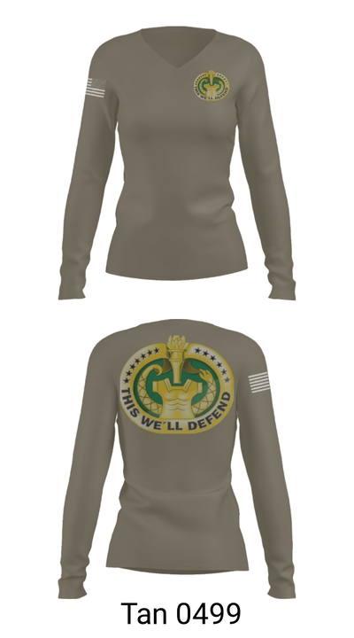 DS Davis 5549191 Women's Long Sleeve V-neck Shirt - 77