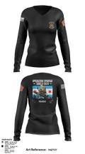 34th DSB 82361505 Women's Long Sleeve V-neck Shirt - 3