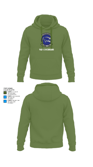 Hoodie, VAQ-139 Cougars, Navy, Teamtime, Team time, sublimation, custom sports apparel, team uniforms, spirit wear, spiritwear, sports uniforms, custom shirts, team store, custom team store, fundraiser sports, apparel fundraiser