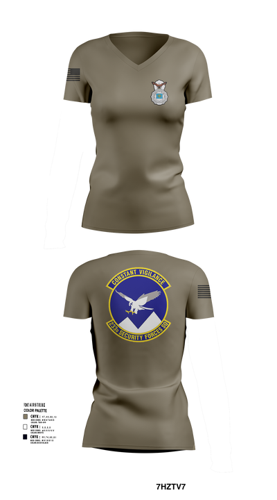 233 SFS 13548797 Women's Short Sleeve V-neck Shirt - 103