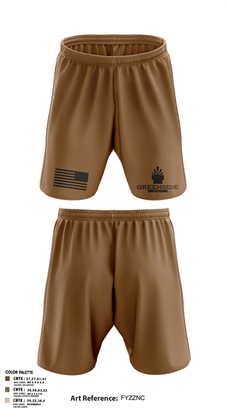 Athletic Shorts With Pockets, Greenside, , Teamtime, Team time, sublimation, custom sports apparel, team uniforms, spirit wear, spiritwear, sports uniforms, custom shirts, team store, custom team store, fundraiser sports, apparel fundraiser