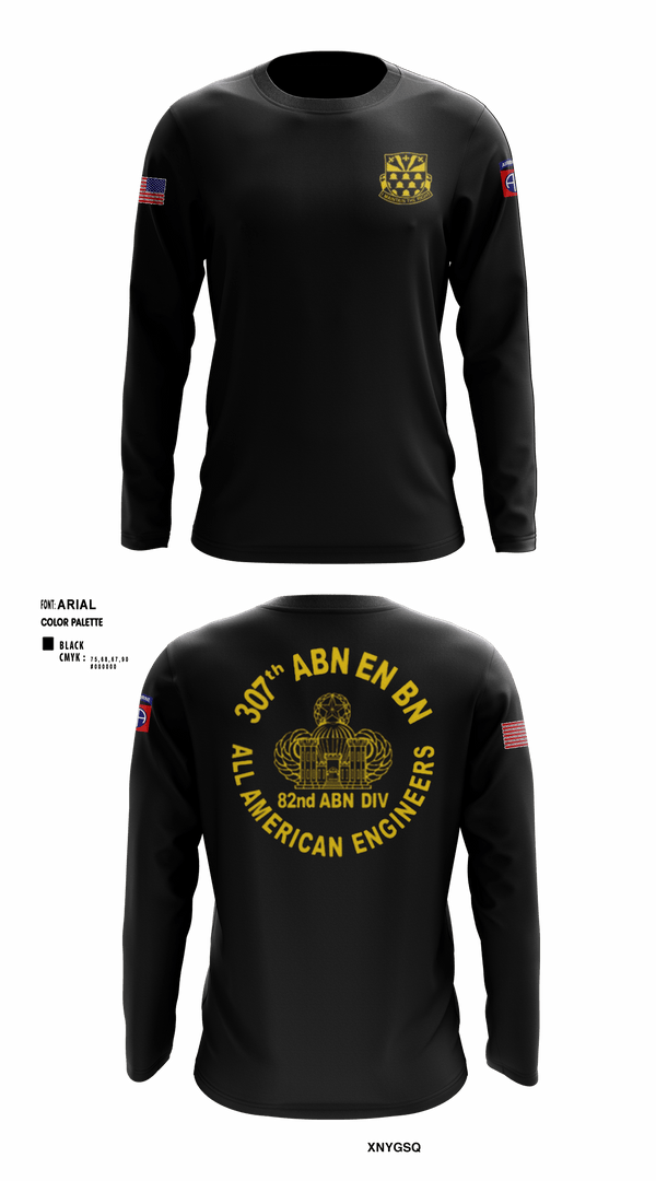 Long Sleeve Performance Shirt, 307th Airborne Engineers Battalion, , Teamtime, Team time, sublimation, custom sports apparel, team uniforms, spirit wear, spiritwear, sports uniforms, custom shirts, team store, custom team store, fundraiser sports, apparel fundraiser