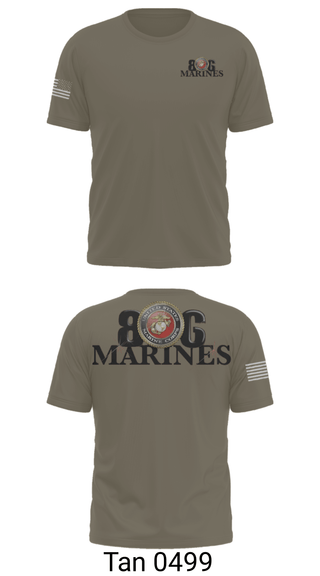 Old School Cotton Feel Shirt, 806 Marines, Marines, Teamtime, Team time, sublimation, custom sports apparel, team uniforms, spirit wear, spiritwear, sports uniforms, custom shirts, team store, custom team store, fundraiser sports, apparel fundraiser