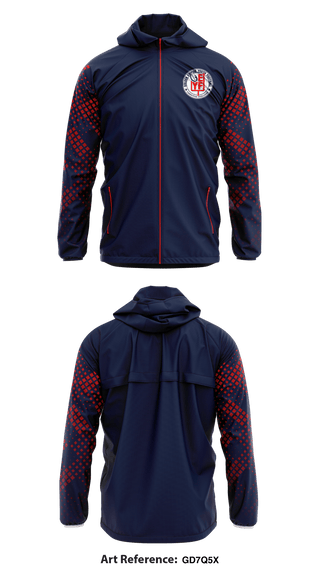Windbreaker, Gold Empire Youth Football & Cheer, Football, Teamtime, Team time, sublimation, custom sports apparel, team uniforms, spirit wear, spiritwear, sports uniforms, custom shirts, team store, custom team store, fundraiser sports, apparel fundraiser