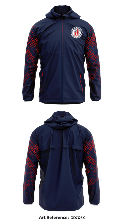 Gold Empire Youth Football & Cheer 61753626 Windbreaker - 1