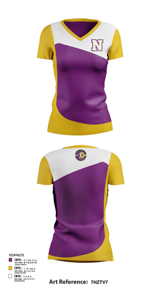 Women's Short Sleeve Vneck Shirt, Norwalk Girls Flag Football, Football, Teamtime, Team time, sublimation, custom sports apparel, team uniforms, spirit wear, spiritwear, sports uniforms, custom shirts, team store, custom team store, fundraiser sports, apparel fundraiser