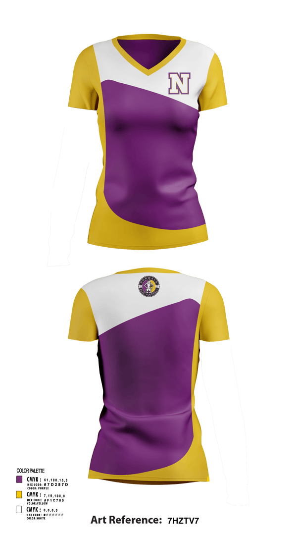 Women's Short Sleeve Vneck Shirt, Norwalk Girls Flag Football, Football, Teamtime, Team time, sublimation, custom sports apparel, team uniforms, spirit wear, spiritwear, sports uniforms, custom shirts, team store, custom team store, fundraiser sports, apparel fundraiser