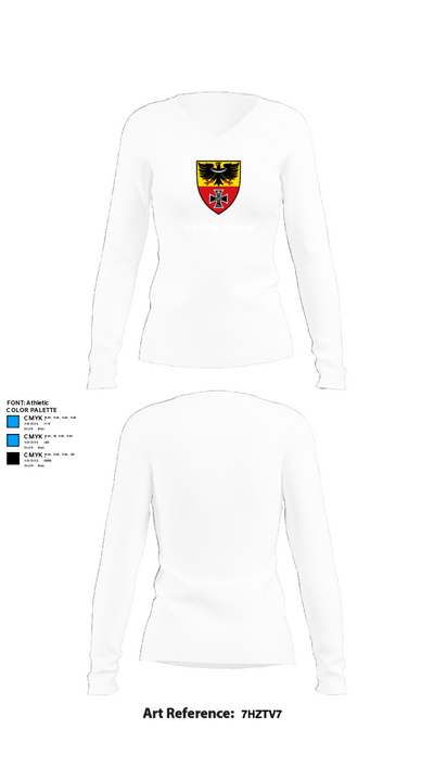 TCS Team Germany 82718628 Women's Long Sleeve V-neck Shirt - 15