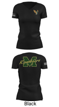 McBain High School Volleyball 93247142 Women's Short Sleeve V-neck Shirt - 38