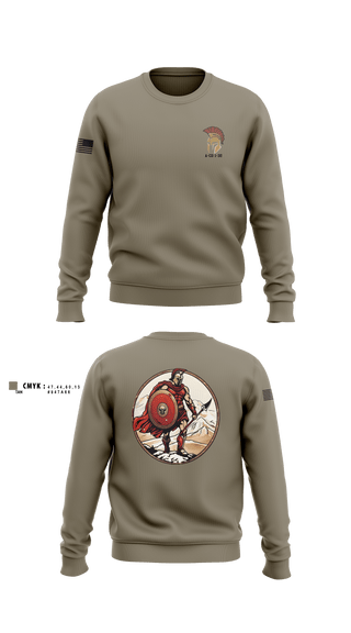 Crew Neck Sweatshirt, A-CO 1-32, Army, Teamtime, Team time, sublimation, custom sports apparel, team uniforms, spirit wear, spiritwear, sports uniforms, custom shirts, team store, custom team store, fundraiser sports, apparel fundraiser