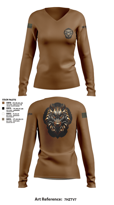 501st BSB 21749910 Women's Long Sleeve V-neck Shirt - 9