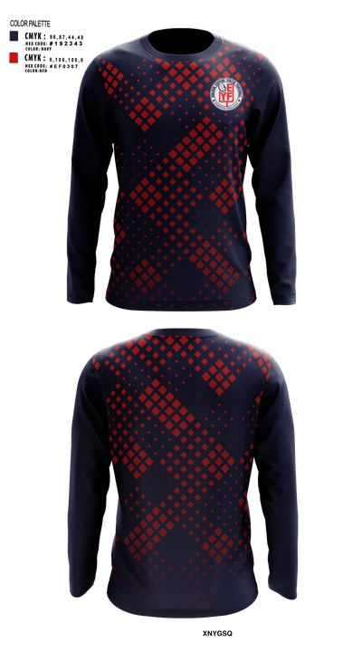 Gold Empire Youth Football & Cheer 61753626 Long Sleeve Performance Shirt - 1