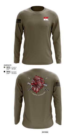 Long Sleeve Performance Shirt, Apache Troop 1-150th, Army, Teamtime, Team time, sublimation, custom sports apparel, team uniforms, spirit wear, spiritwear, sports uniforms, custom shirts, team store, custom team store, fundraiser sports, apparel fundraiser