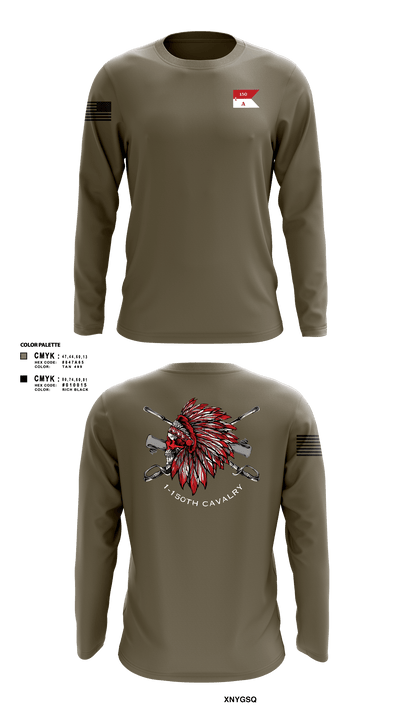 Apache Troop 1-150th 52177042 Long Sleeve Performance Shirt - 5